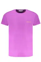 TRUSSARDI PURPLE MEN'S SHORT SLEEVE T-SHIRT