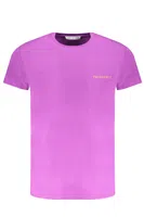 TRUSSARDI PURPLE MEN'S SHORT SLEEVE T-SHIRT