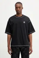 Bavlněné tričko adidas Originals Essentials pánské, černá barva, JW0971