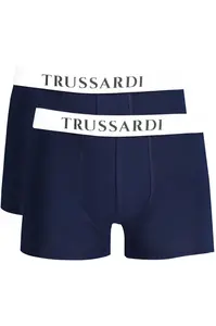 TRUSSARDI MEN'S BLUE BOXER