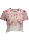 DESIGUAL WOMEN'S SHORT SLEEVE T-SHIRT PINK