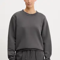 Bavlněná mikina The North Face Dome Relaxed dámská, šedá barva, hladká, NF0A8EU4RHI1