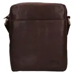 Pánská kožená taška přes rameno SendiDesign Severin - hnědá