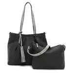 Dámska 2v1 kabelka Emily & Noah Chloe - čierna