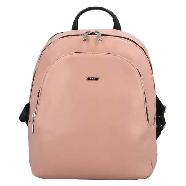 Módny dámsky batoh Ola Alana - ružová