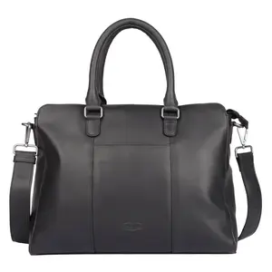 Dámská kožená kabelka na notebook Sparwell Vika - černá