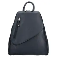 Dámský kožený batoh Hexagona 464783 - tmavě modrá