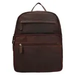 Vintage dámsky kožený batoh Greenwood Beate - tmavo hnedá