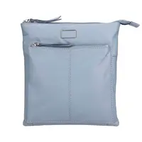 Dámska kožená crossbody kabelka Lagen Amara - modrá