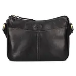 Kožená dámska crosbody kabelka Katana Mealla - čierna
