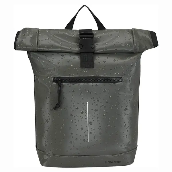 Veľký rolovací batoh New Rebels Droplets - šedá