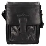 Pánská kožená taška přes rameno Greenwood Nito - černá