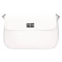 Dámská kožená crossbody kabelka Italia Arabela - bílá